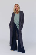 Wednesday Duster Cardigan - Charcoal