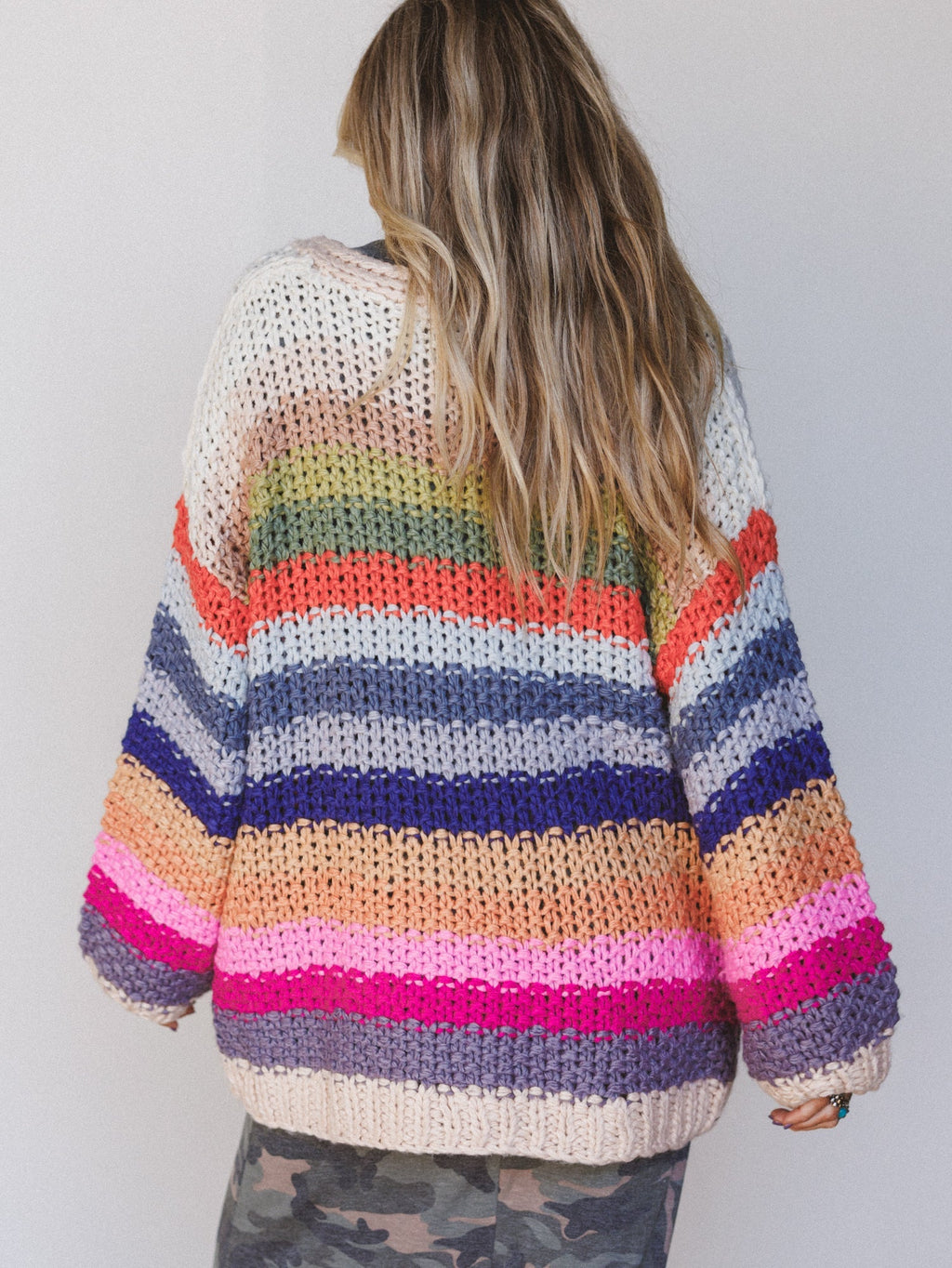 Wrapped up in Color Knit Cardigan - Cream