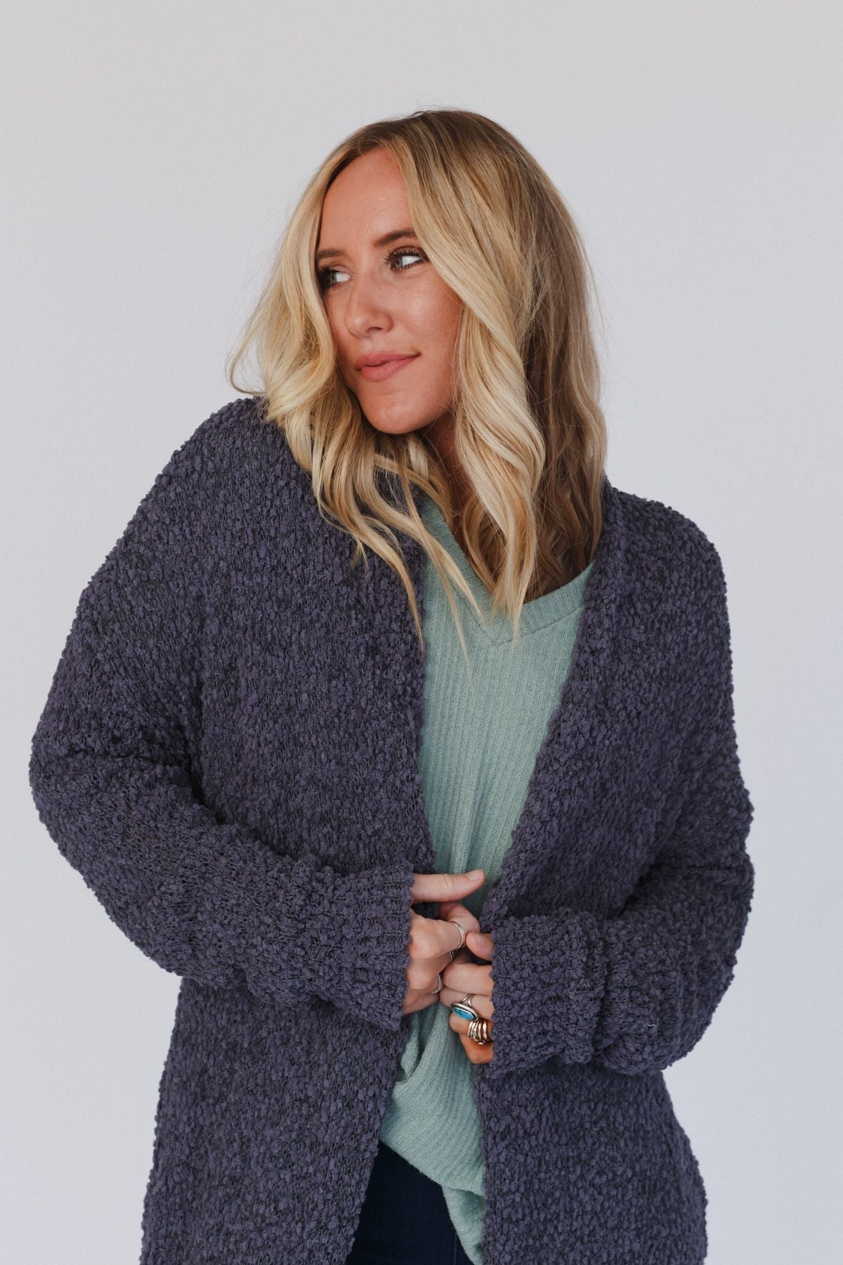 Wednesday Duster Cardigan - Charcoal